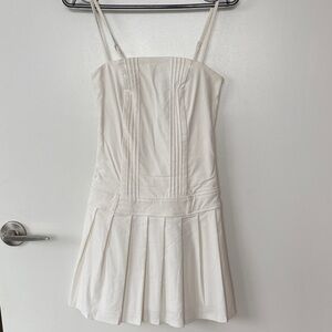 wild fable White Spaghetti-Strap Pleated Mini Dress